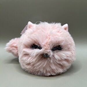 Pink Puff Cat Keychain
